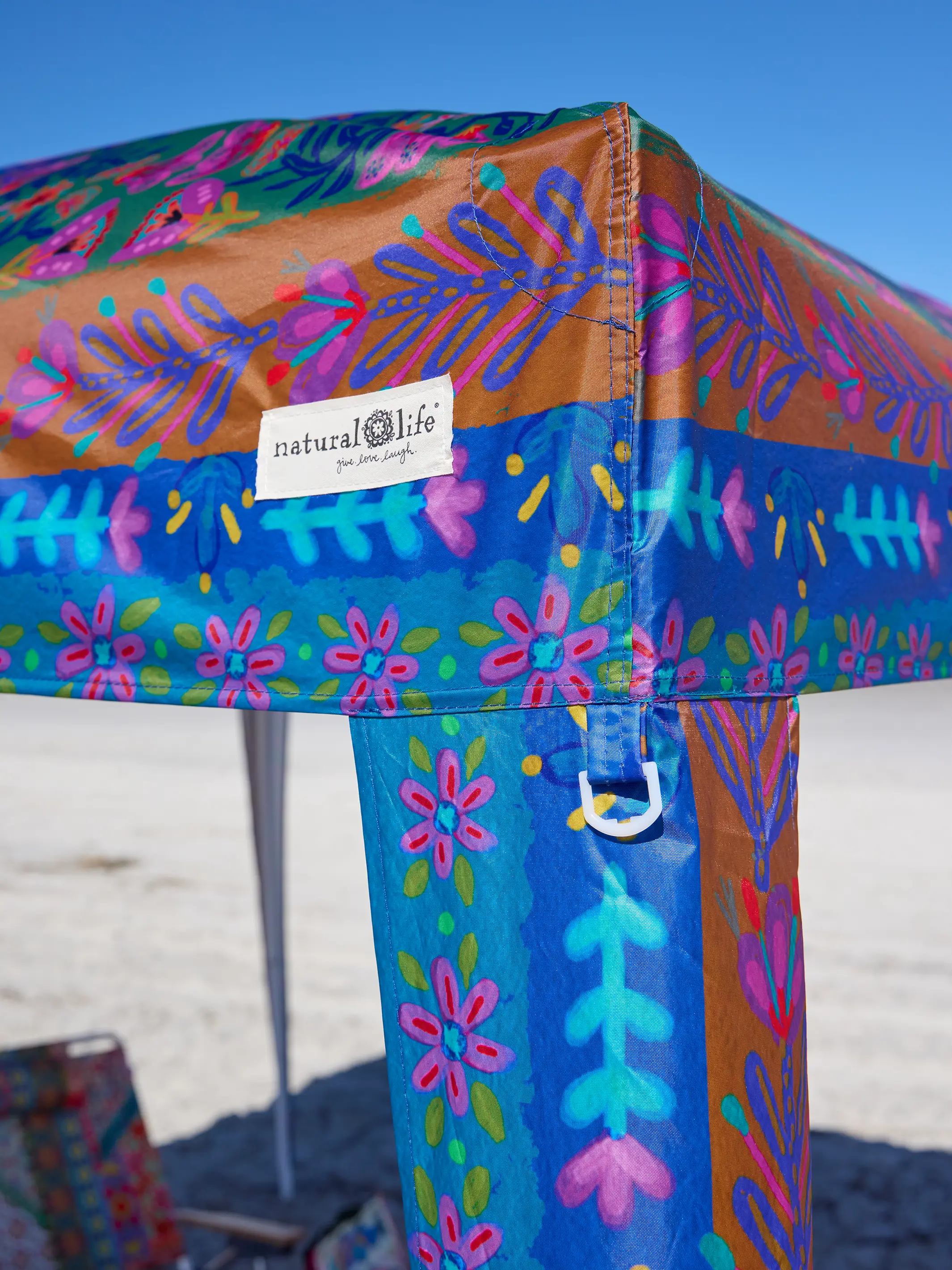 Live Happy Instant Canopy Tent - Blue Floral - Image 3