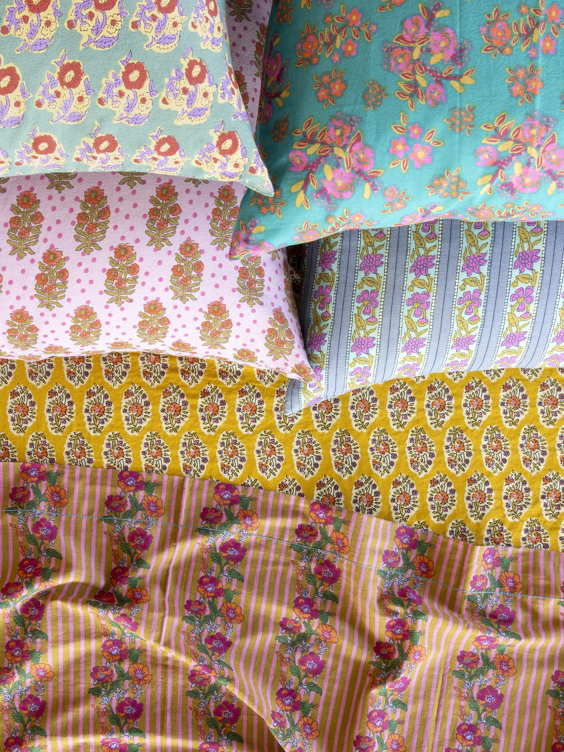 Mix & Match Cotton Pillowcase, Single - Pink Polka Dot - Image 5