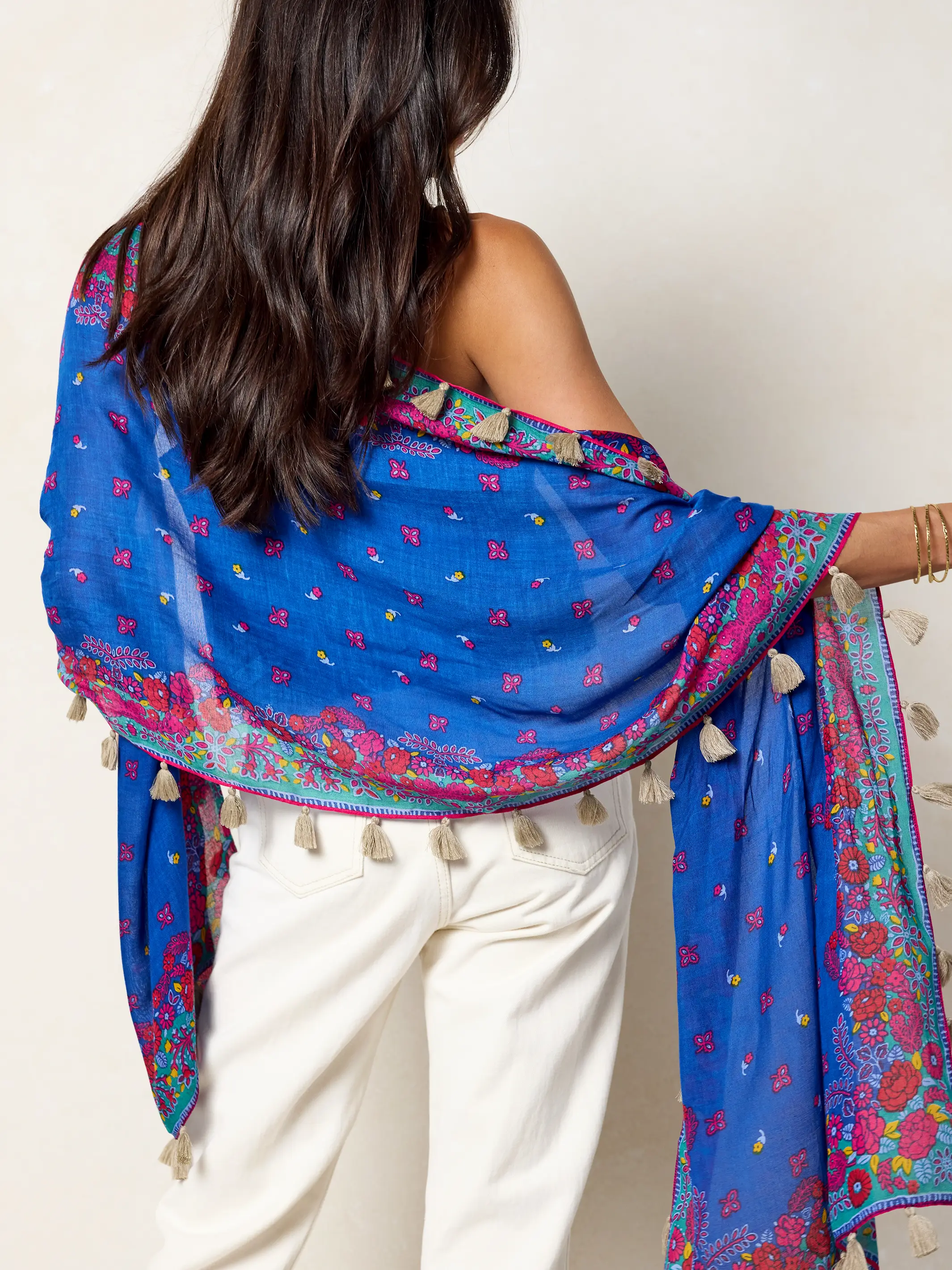 Sayulita Scarf - Blue Spring Bandana - Image 3
