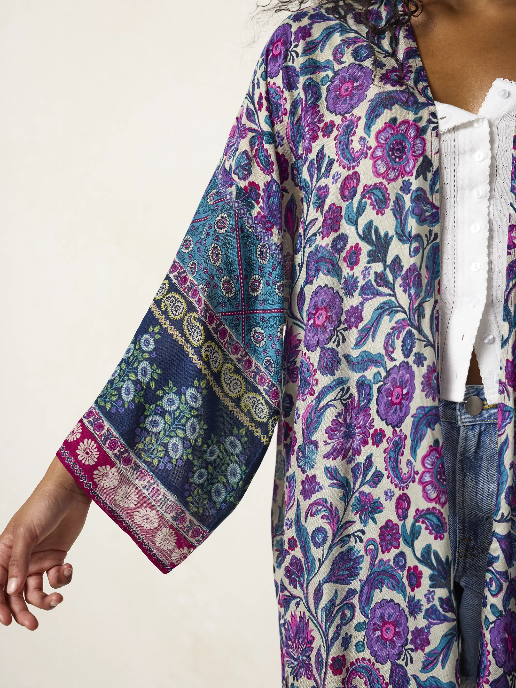 Sierra Duster - Sunnyfield Floral Purple - Image 3